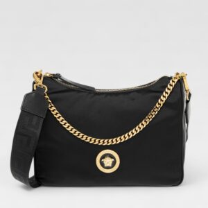 Versace Medusa Nylon Shoulder Bag