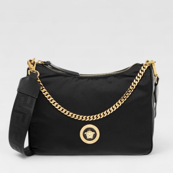 Versace Medusa Nylon Shoulder Bag