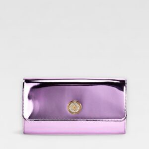 Versace Clutch La Medusa Metalic Purple