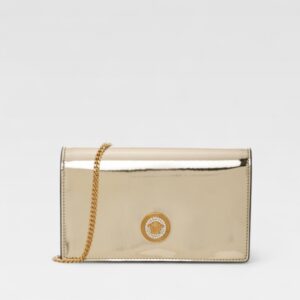 Versace Medusa Gold Metalic Clutch