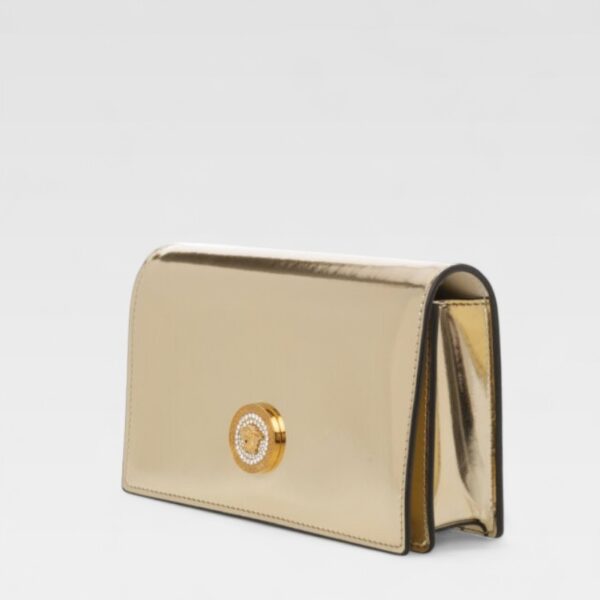 Versace Medusa Gold Metalic Clutch - Imagen 3