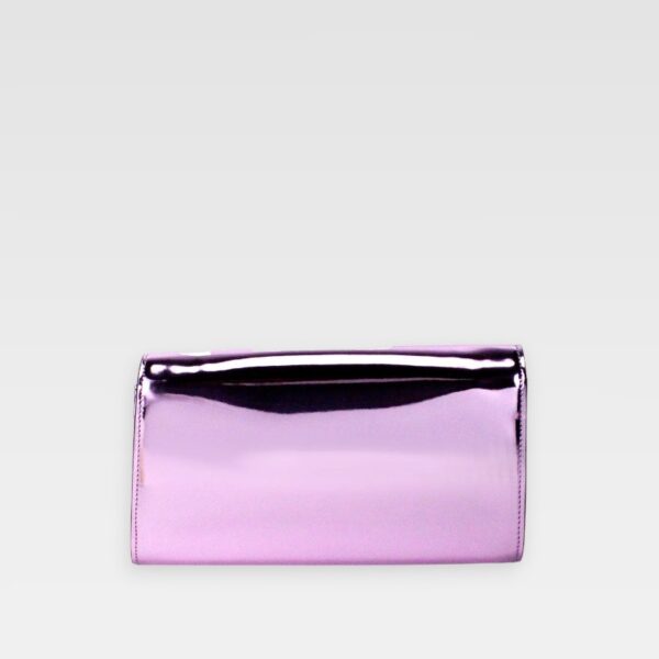 Versace Clutch La Medusa Metalic Purple - Imagen 3