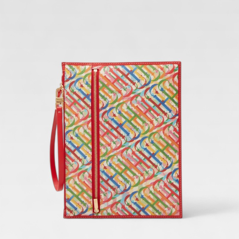 Carolina Herrera Clutch Rainbow CH - Image 2