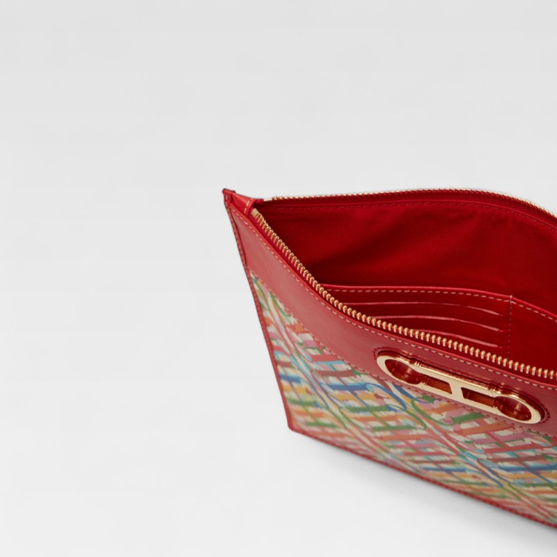 Carolina Herrera Clutch Rainbow CH - Image 4