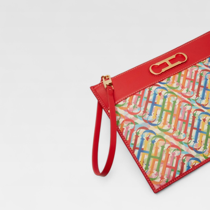 Carolina Herrera Clutch Rainbow CH - Image 3