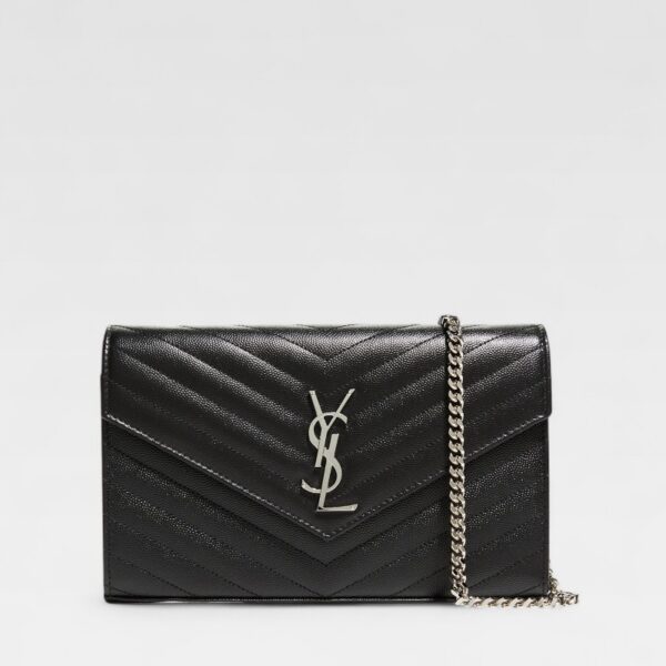 Saint Laurent Monogram Wallet on Chain