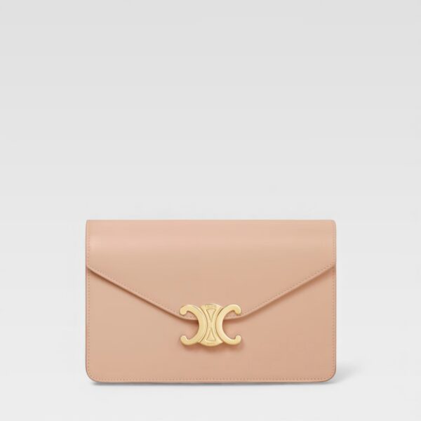 Celine Margo Wallet on Chain Peach