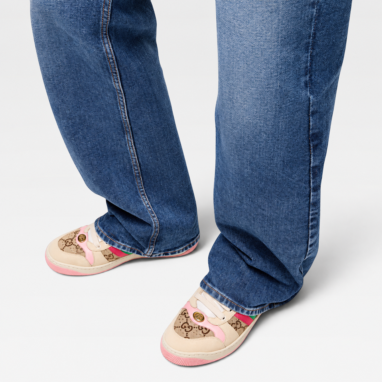 Gucci Fabric Upper And Rubber Sole Sneaker - Image 4
