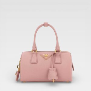 Prada Saffiano Bowler Bag Peach
