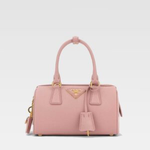 Prada Saffiano Bowler Bag Peach