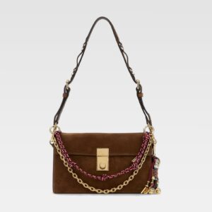 Prada Suede Small Soft Shoulder Bag