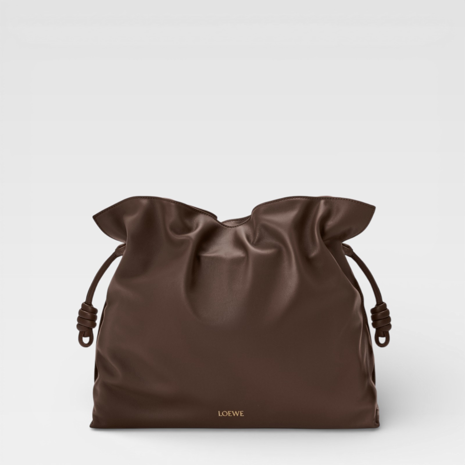 Loewe Flamenco Clutch Large Chocolate - Imagen 2