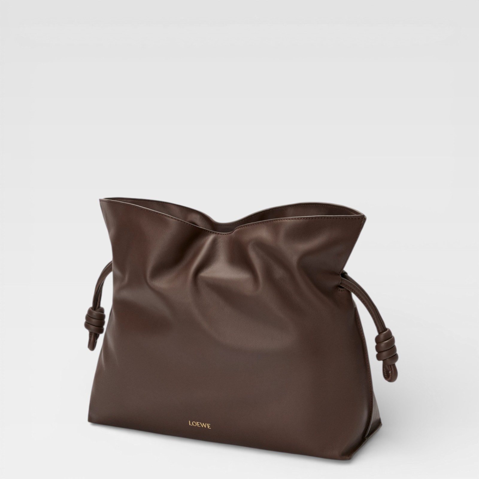 Loewe Flamenco Clutch Large Chocolate - Imagen 6