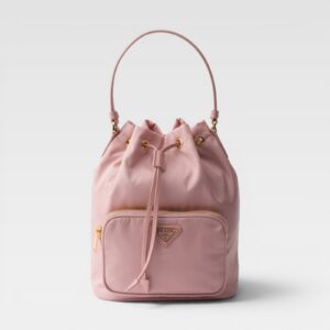 Prada Re-nylon Duet Bucket Bag Peach