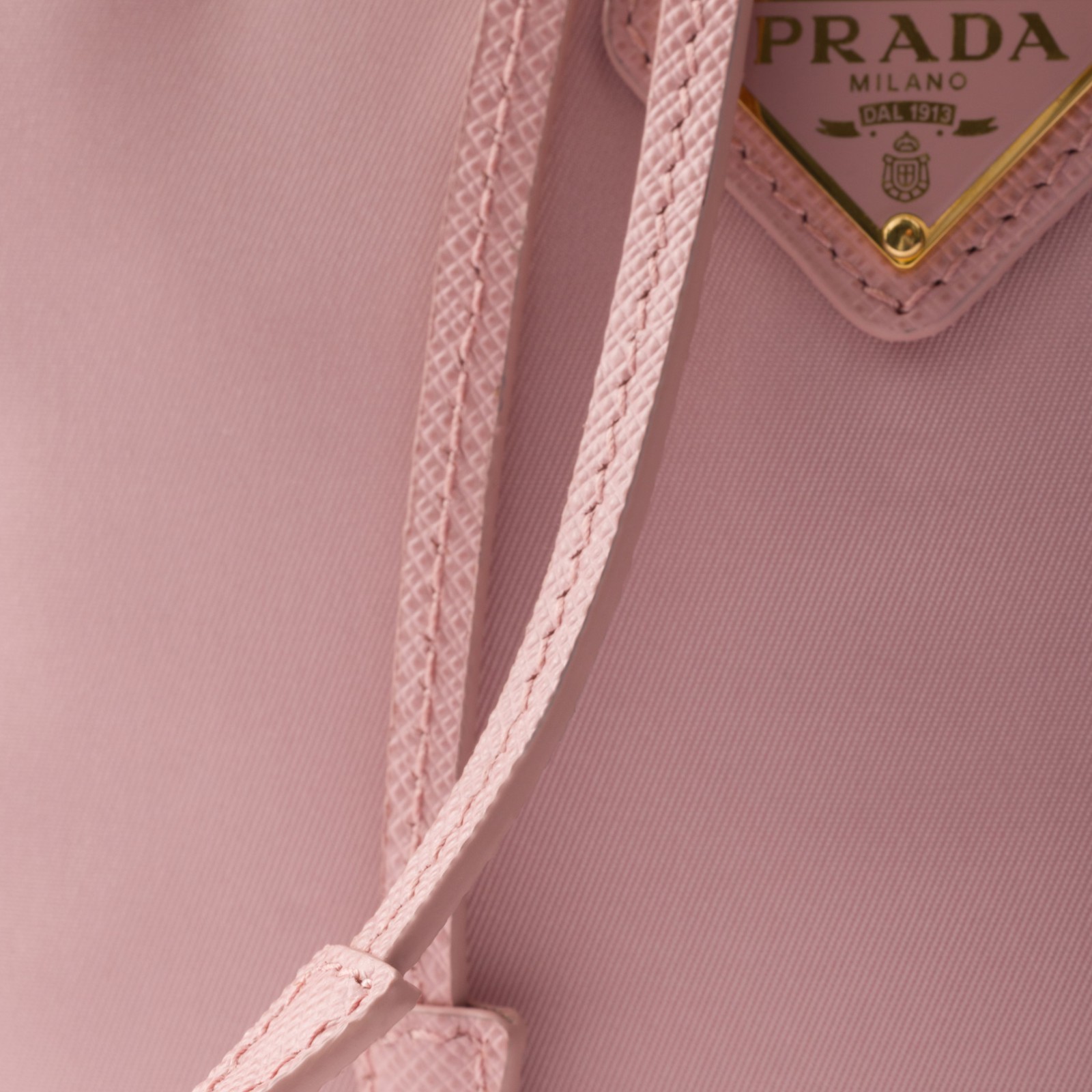 Prada Re-nylon Duet Bucket Bag Peach - Image 6