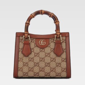 Gucci Diana Crystals Small Tote Bag