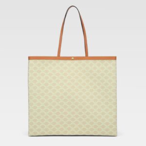 Celine Large Flat Shopper in Triomphe Canvas