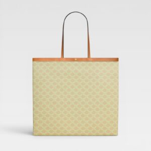 Celine Large Flat Shopper in Triomphe Canvas