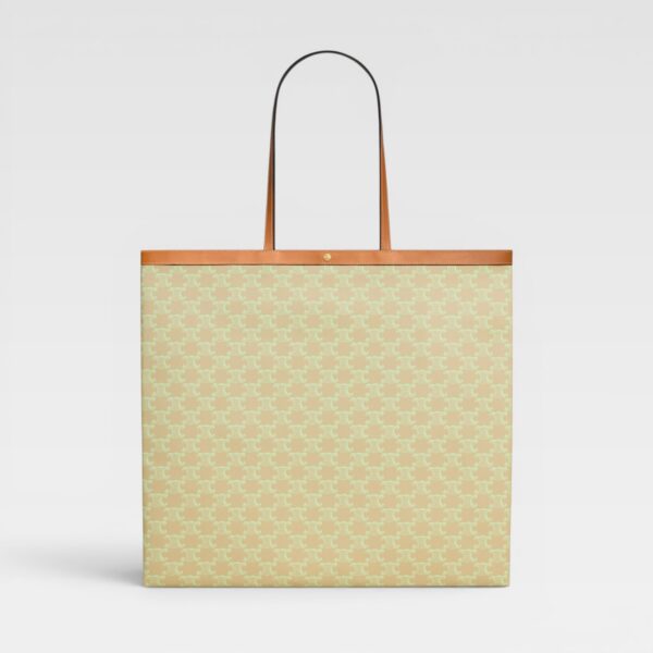 Celine Large Flat Shopper in Triomphe Canvas