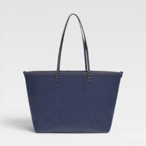 Fendi Roll Medium Denim Reversible Tote Bag
