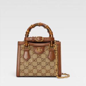 Gucci Diana Crystals Small Tote Bag