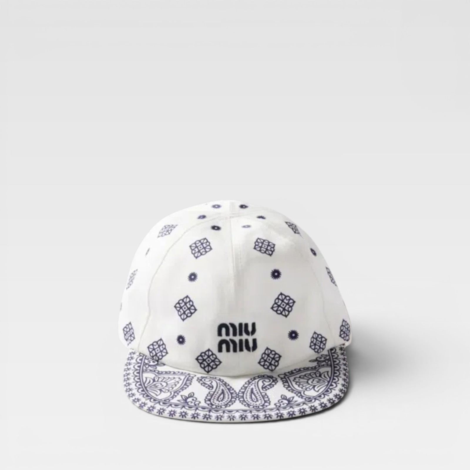 Miu Miu Printed Cotton Baseball Cap