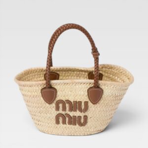 Miu Miu Woven Fabric Tote