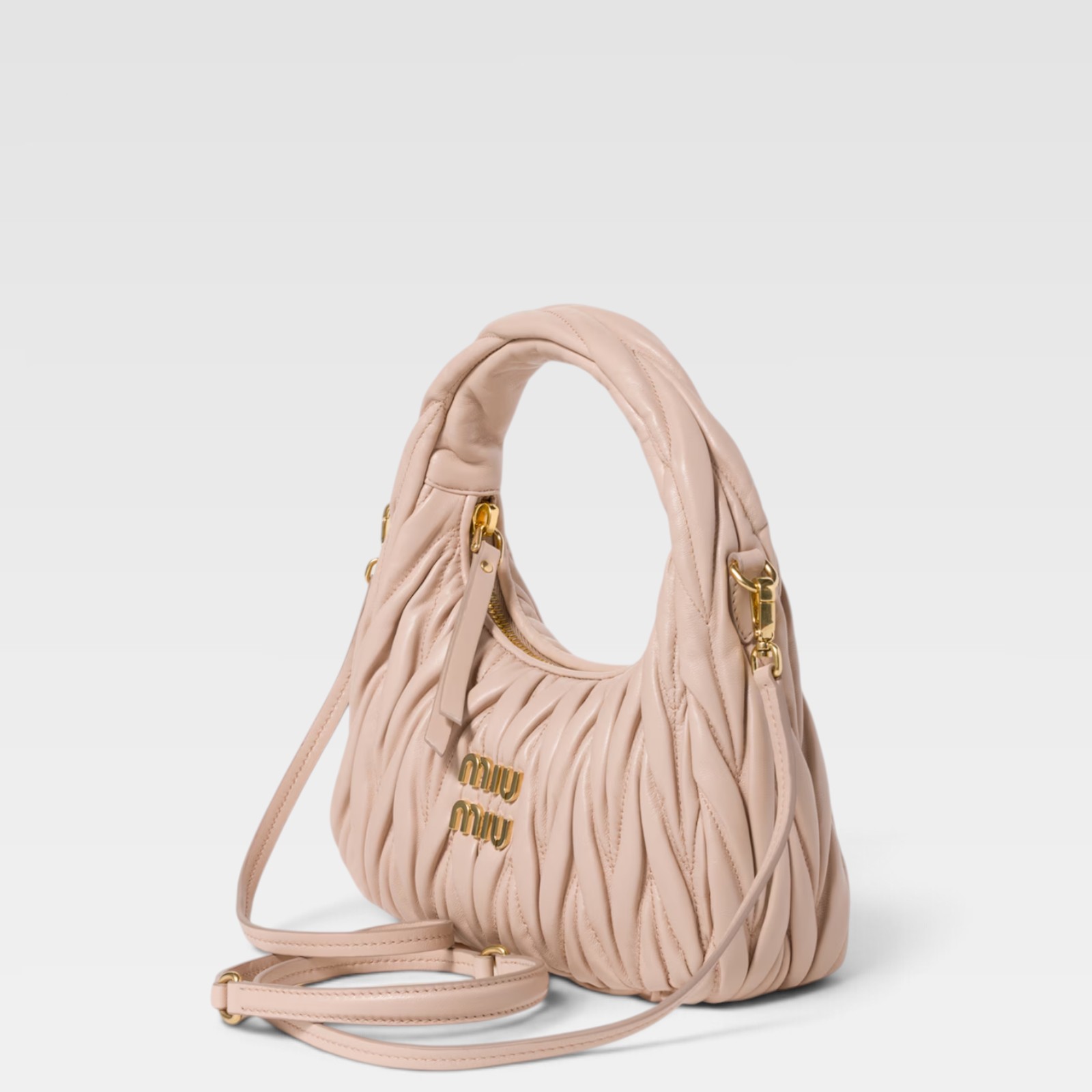 Miu Miu Wander Matelassé Hobo Bag - Imagen 2