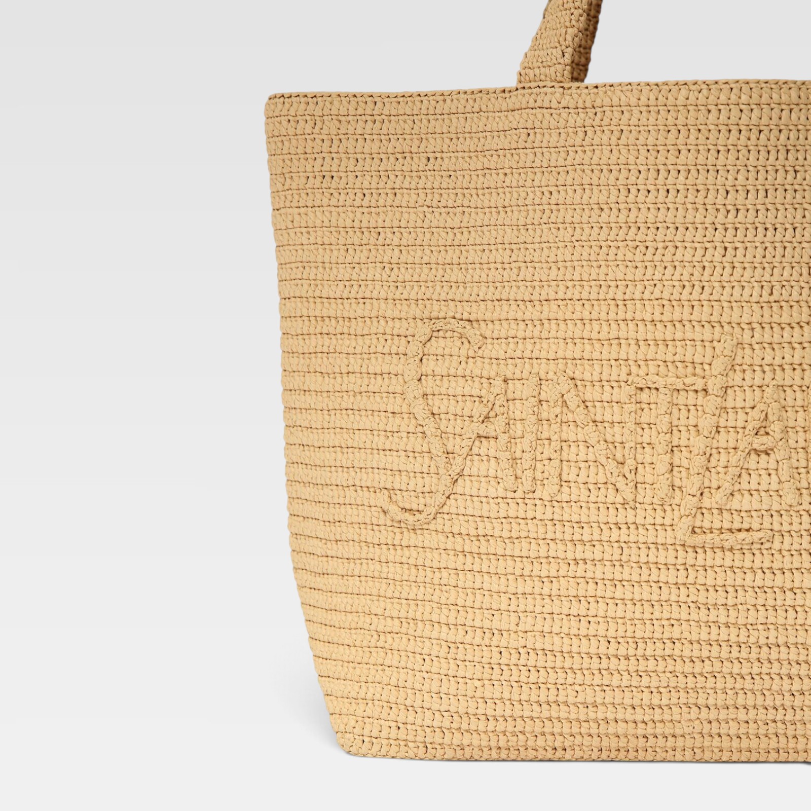 Saint Laurent Raffia Tote Bag - Image 6