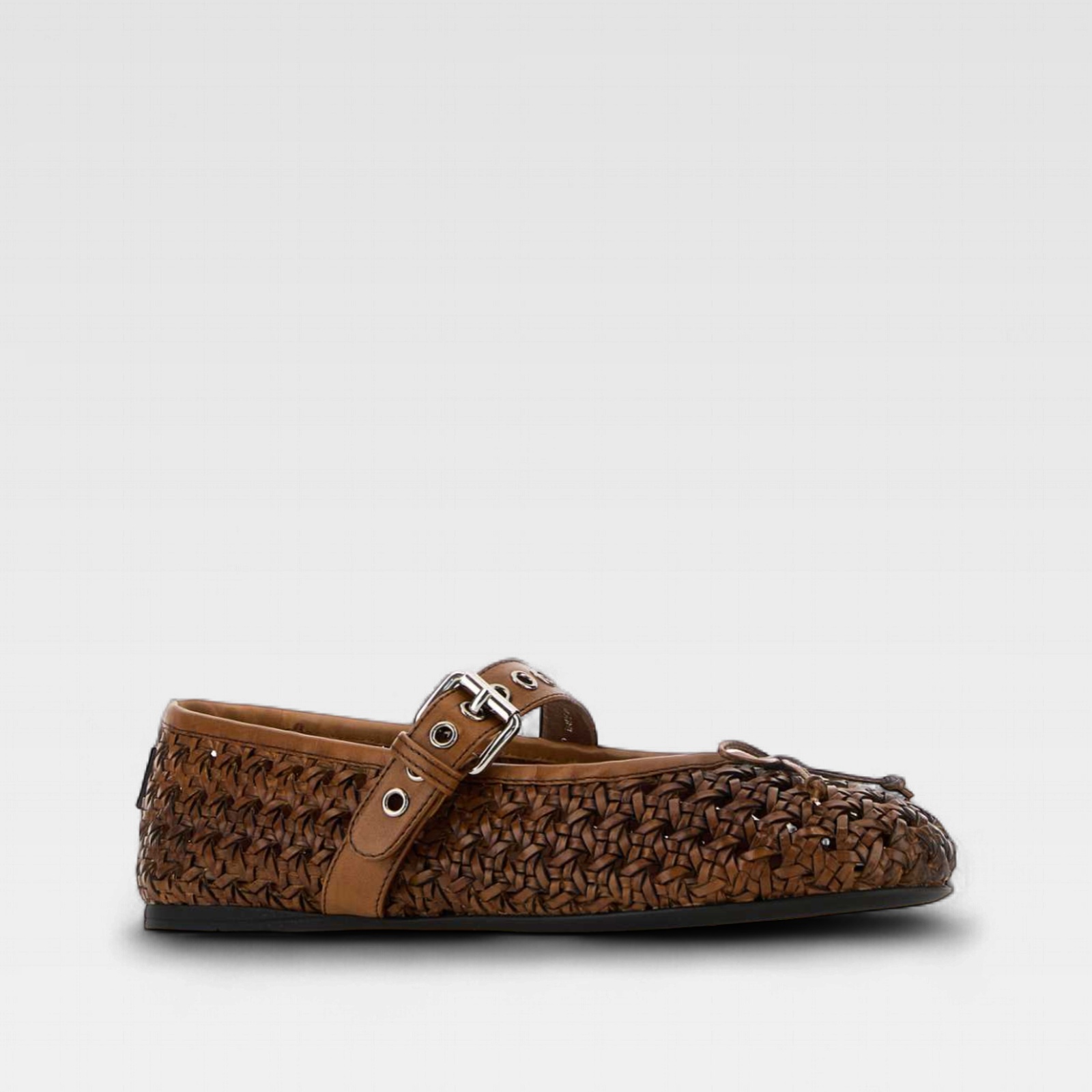 Miu Miu Woven Ballet Flats - Imagen 2
