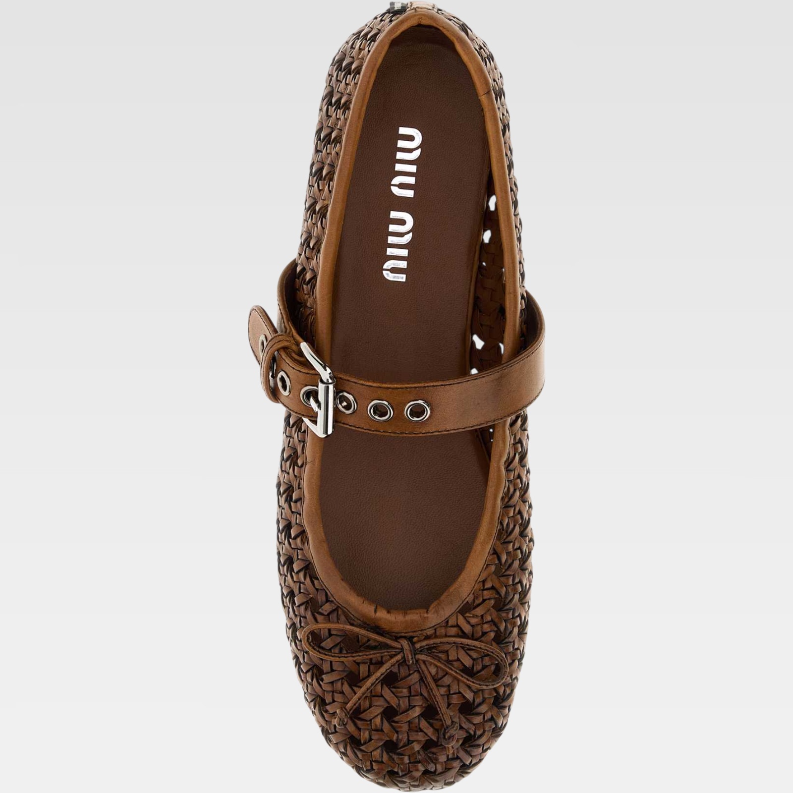 Miu Miu Woven Ballet Flats - Imagen 3