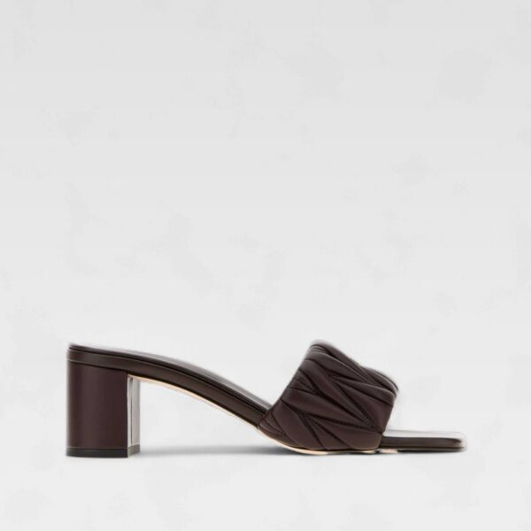 Miu Miu Matelassé Nappa Leather Slides