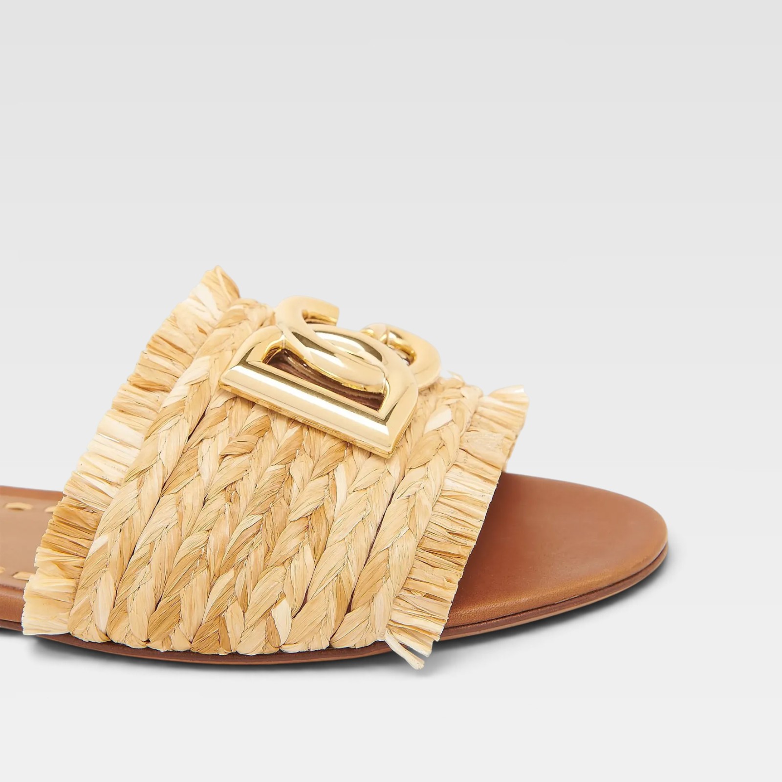 Dolce & Gabbana Logo Woven Sandals - Image 3