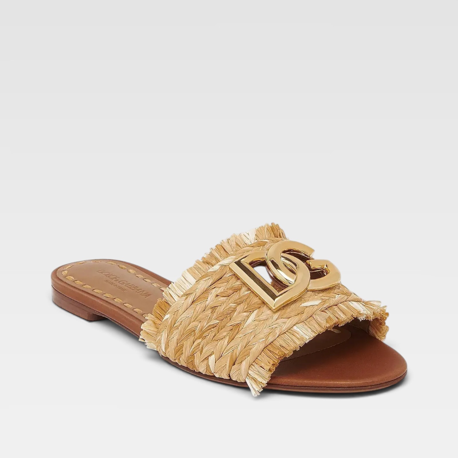 Dolce & Gabbana Logo Woven Sandals - Image 5