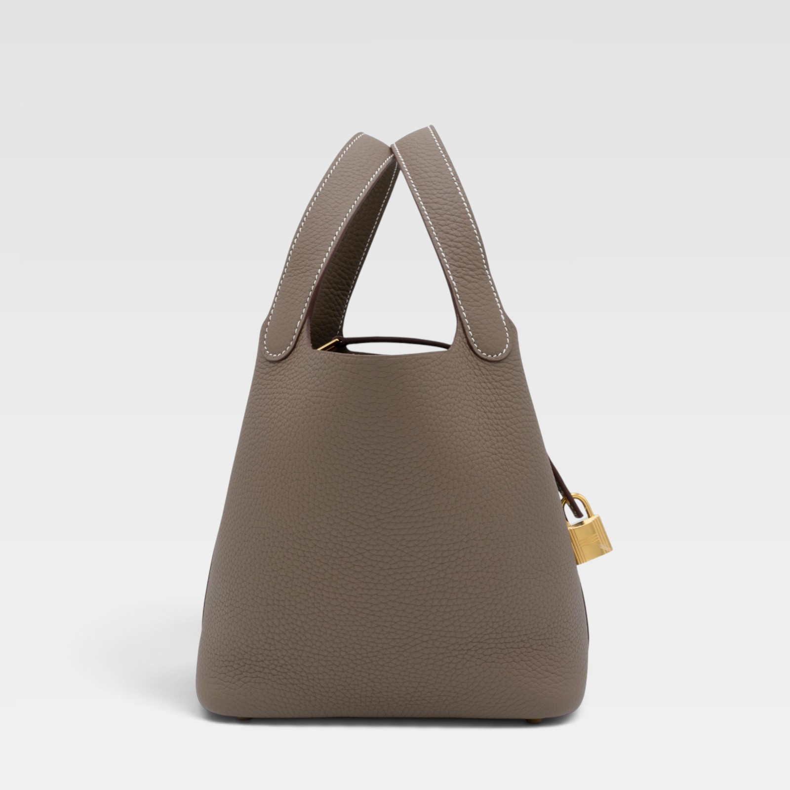 Hermès Etoupe Clemence Picotin Lock 18 Gold Hardware - Image 4