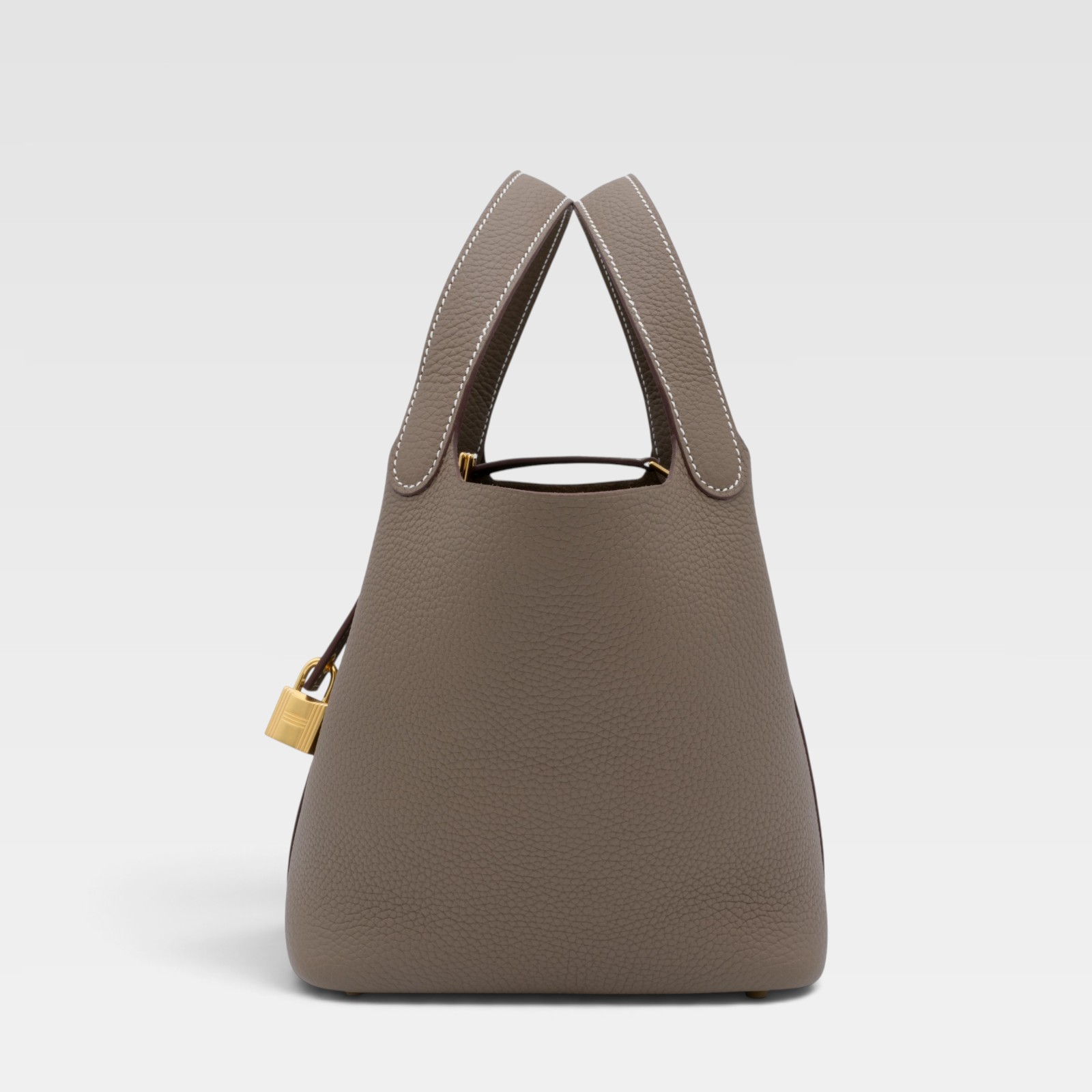Hermès Etoupe Clemence Picotin Lock 18 Gold Hardware - Image 3