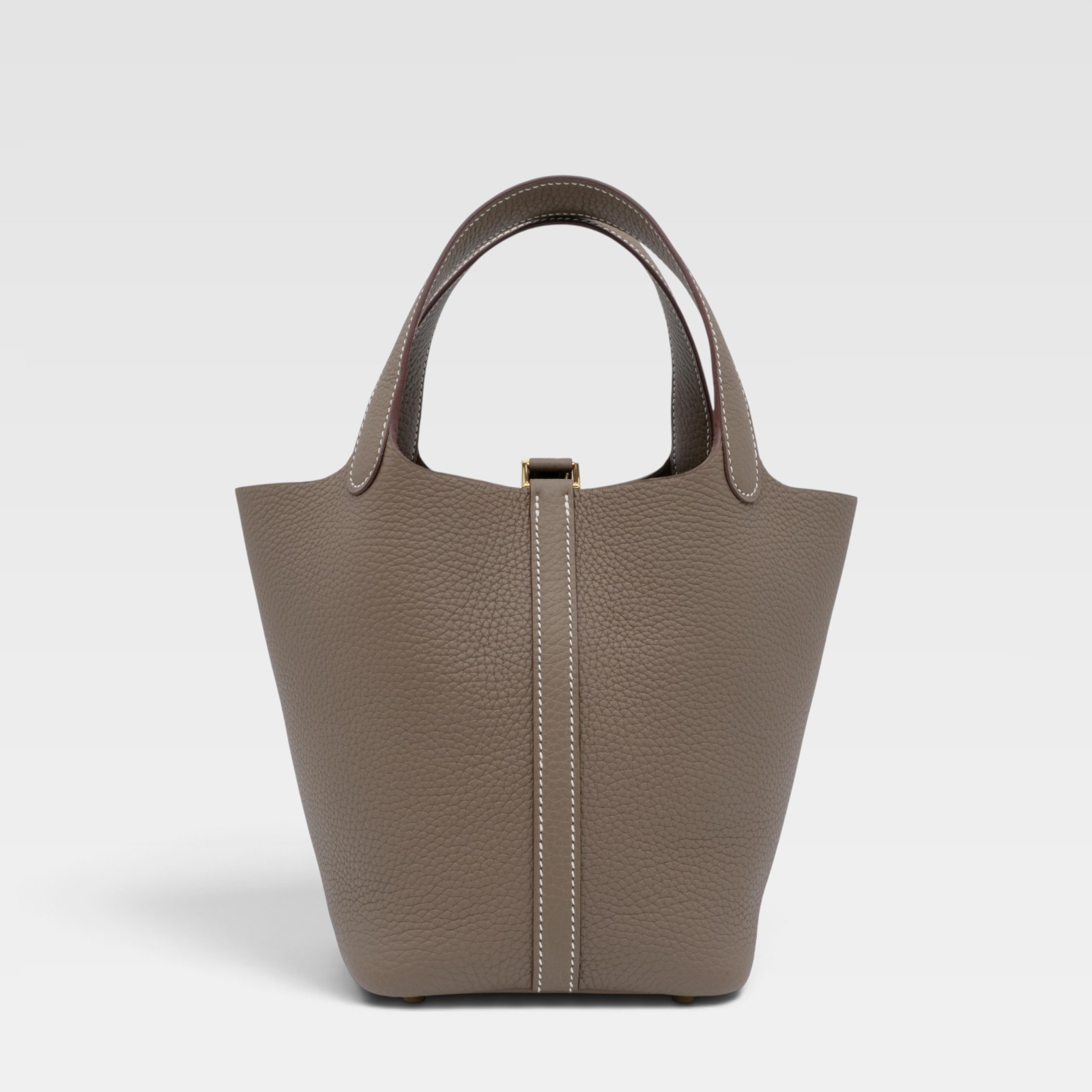 Hermès Etoupe Clemence Picotin Lock 18 Gold Hardware - Image 2