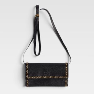 Miu Miu Leather Wallet with Shoulder Strap