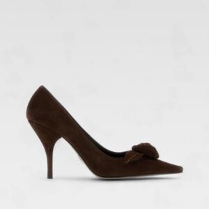 Prada Brown Suede Pumps