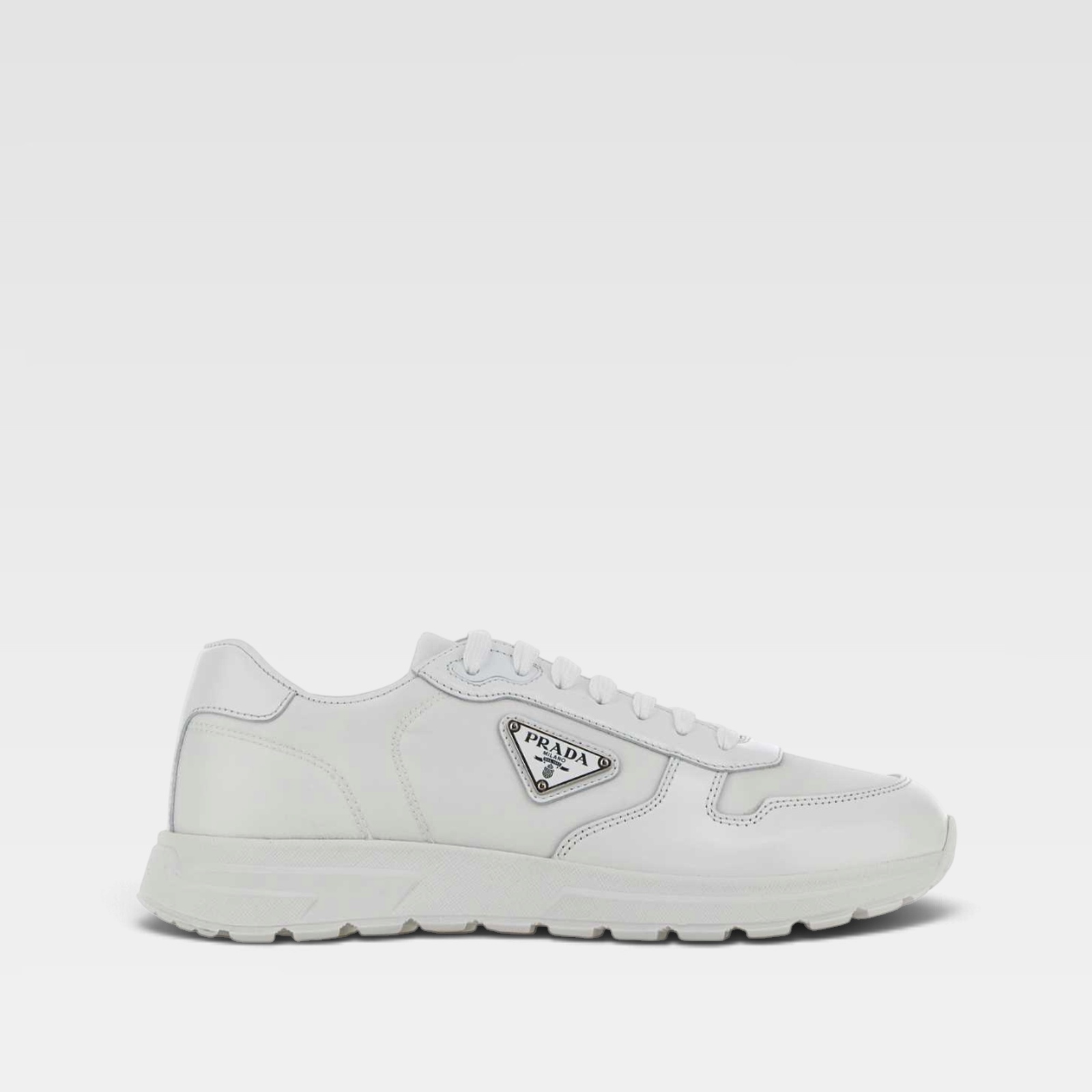 Prada Men's Prax 01 Re-Nylon and brushed leather sneakers