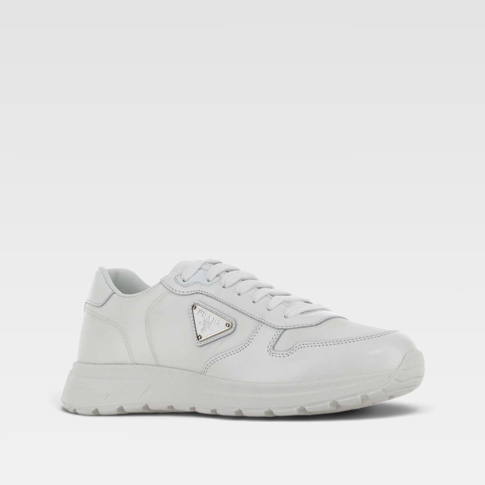 Prada Men's Prax 01 Re-Nylon and brushed leather sneakers - Imagen 2
