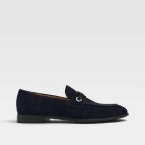 Salvatore Ferragamo Men's Gancini Suede Loafers