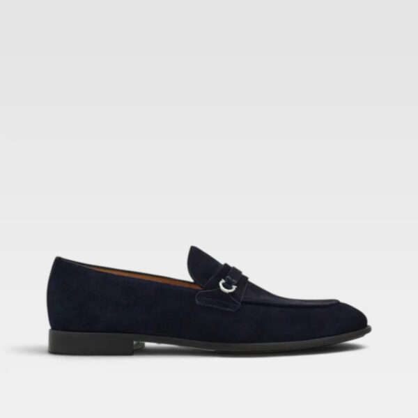 Salvatore Ferragamo Men's Gancini Suede Loafers