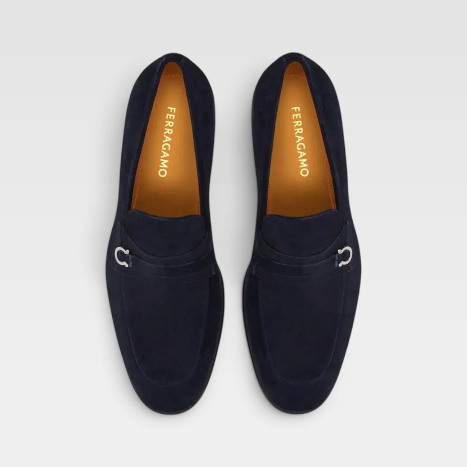 Salvatore Ferragamo Men's Gancini Suede Loafers - Image 3