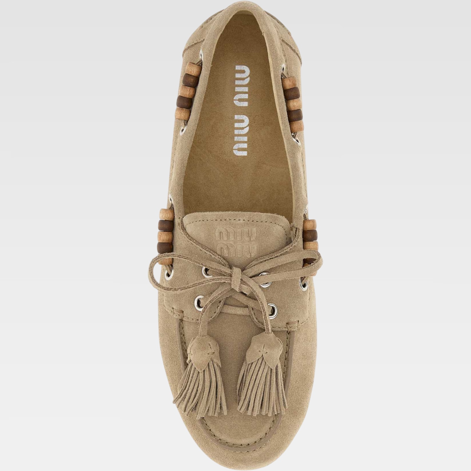 Miu Miu Suede Tassel Loafers - Image 3
