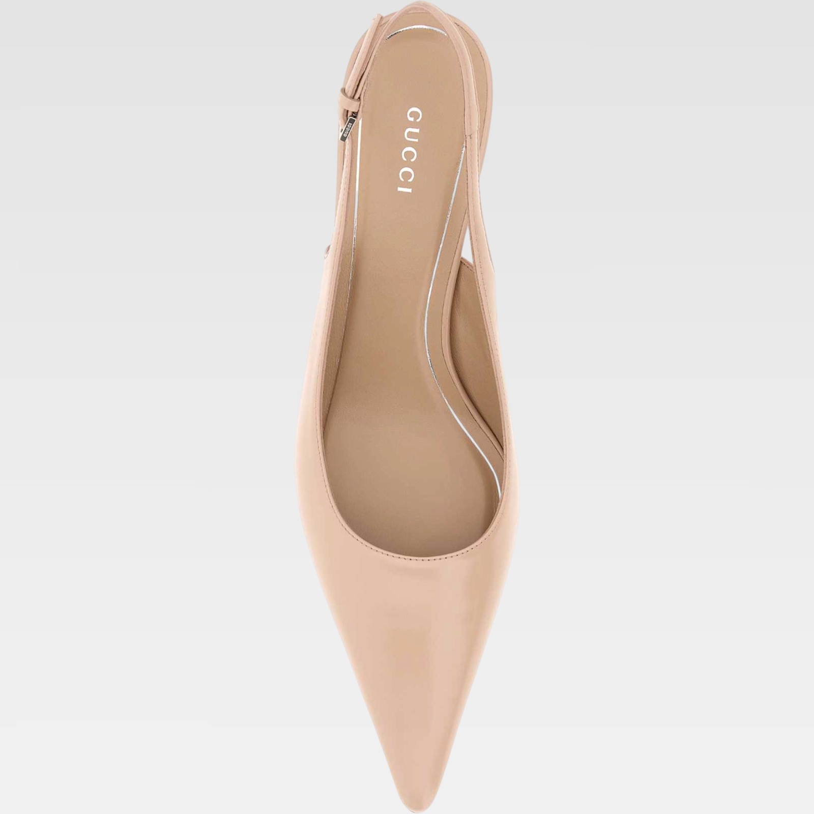 Gucci Sandal Leather Slingback - Image 3