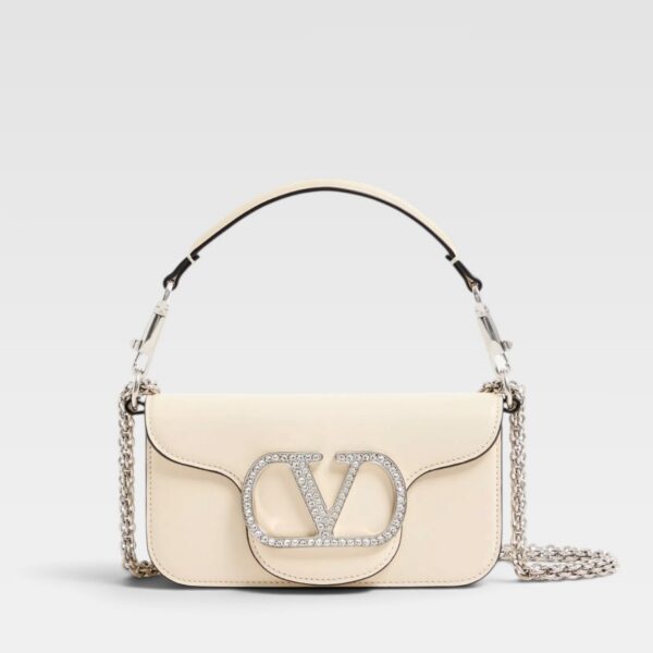 Valentino Garavani Locò Small Shoulder Bag With Jewel Logo