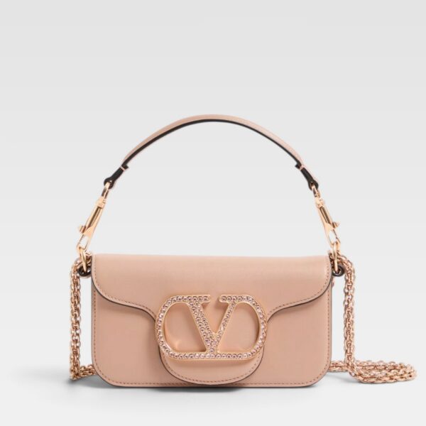 Valentino Garavani Locò Small Shoulder Bag With Jewel Logo