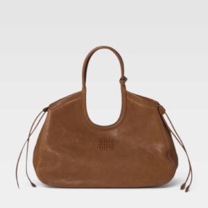 Miu Miu Ivy Nappa Leather Shopping Bag