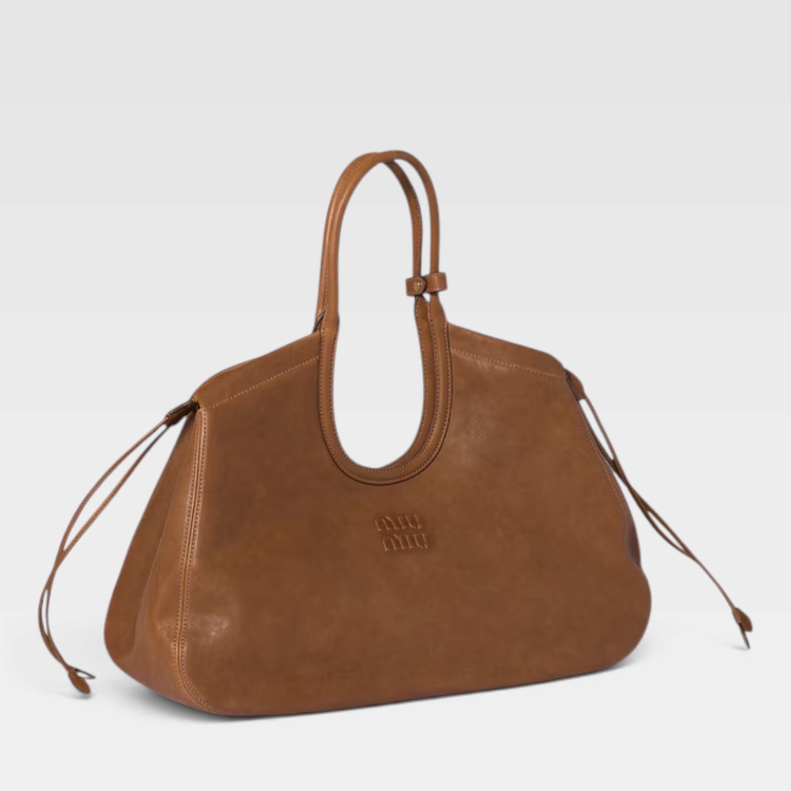 Miu Miu Ivy Nappa Leather Shopping Bag - Image 2